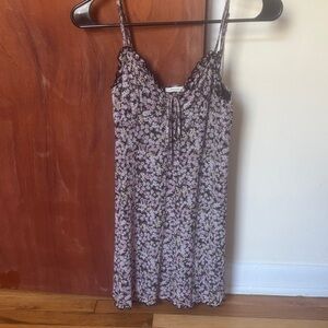American Eagle Floral Spaghetti Strap Dress